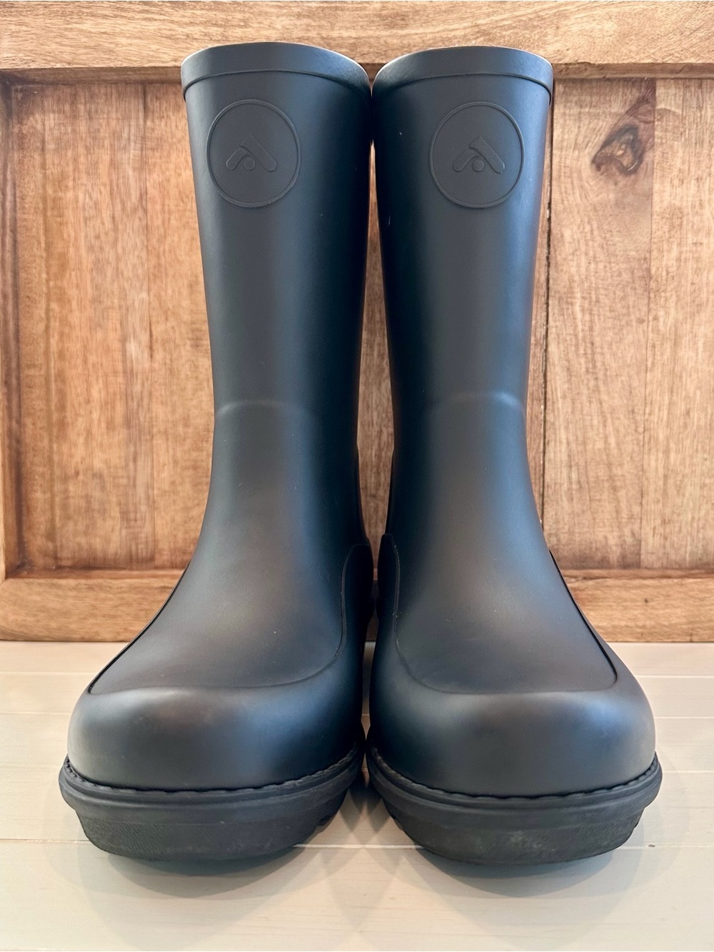 FitFlop Wonderwelly Kids Junior Unisex Rainboots - Matte Black